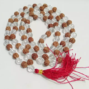 Rudraksha Crystal Mala